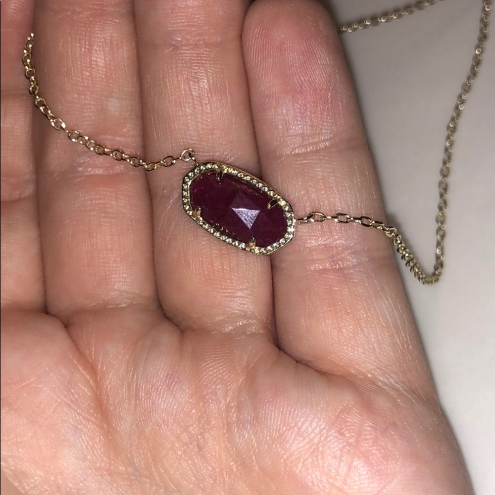 Maroon and Gold Kendra Scott Necklace